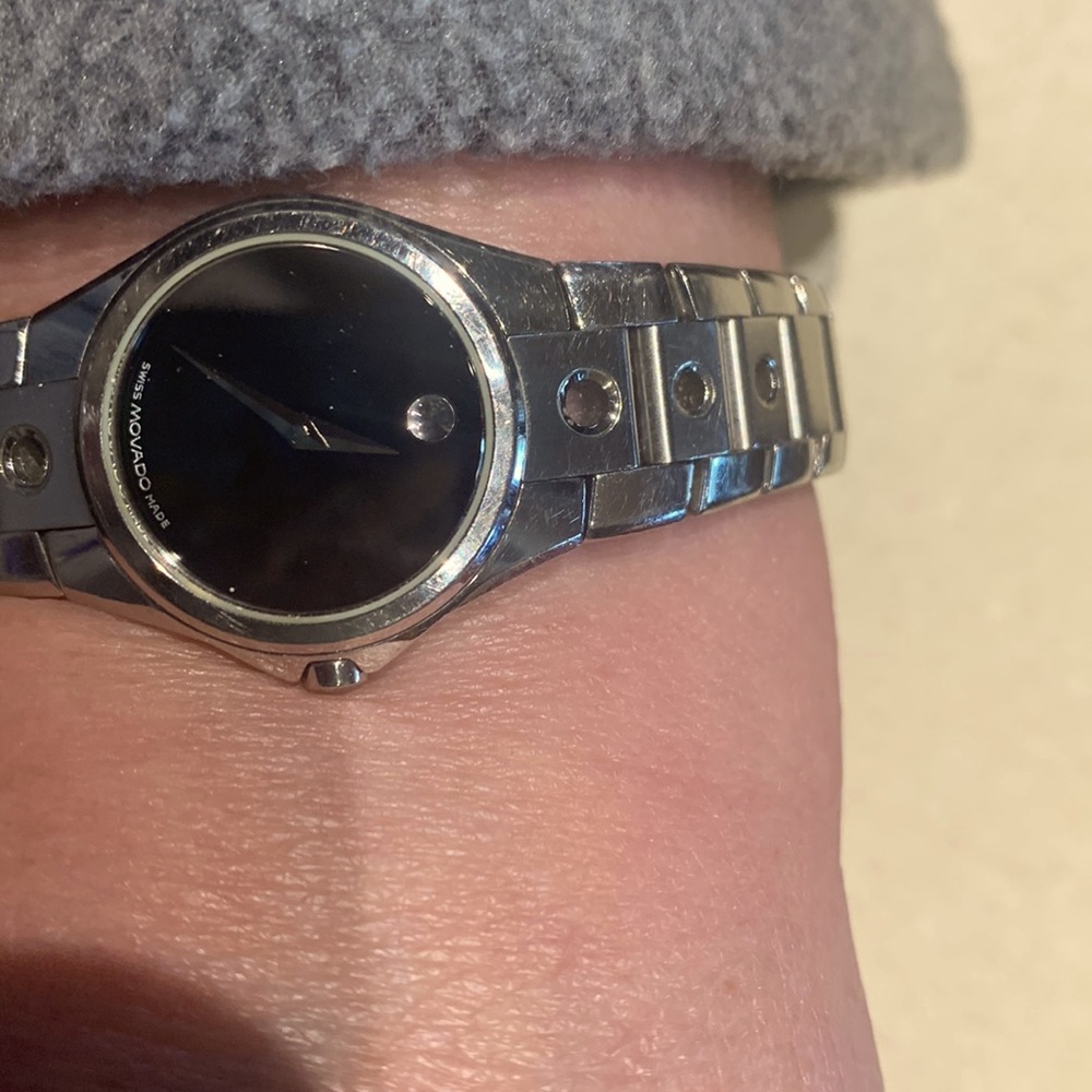 Authentic Movado watch.  Link style. Don’t wear.  Extra links provided